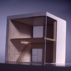 <p>2001 Stegreifarbeit Würfel Haus 6x6x6. 1. Semester FH Dortmund.</p>